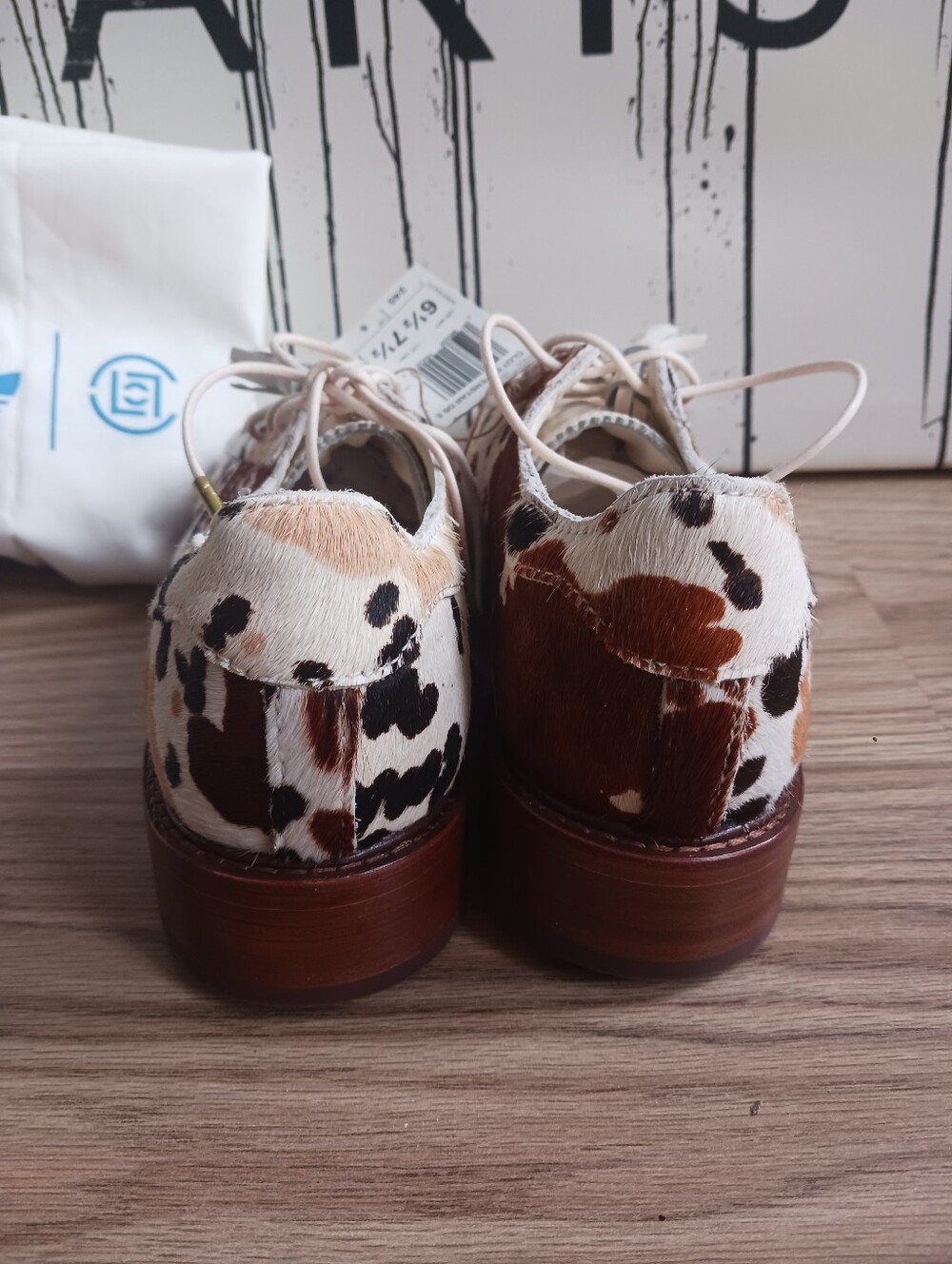 NWT Adidas Originals Dress Shoes Clot By Edison, Dyed Cow Fur, Size Men 6.5 - Picture 6 of 13